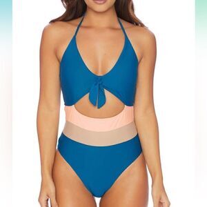 NWOT Ella Moss Neapolitan cut out One Piece size L